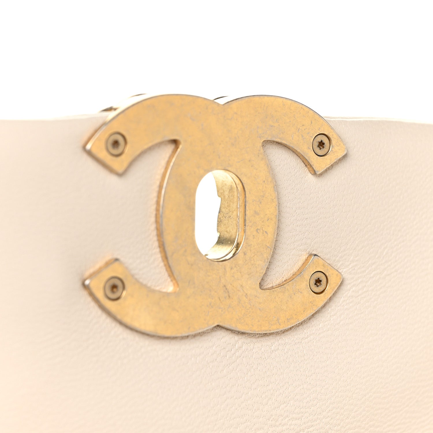 Chanel Goatskin Quilted Large Chanel 19 Flap Light Beige 11 of 12