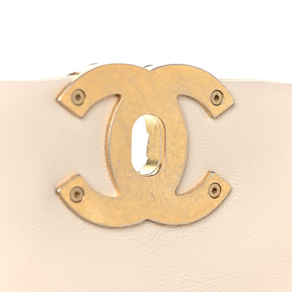 Chanel Goatskin Quilted Large Chanel 19 Flap Light Beige 11 of 12