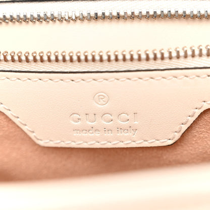 Gucci Calfskin Matelasse Aria Small GG Marmont Shoulder Bag Mystic White 6 of 11