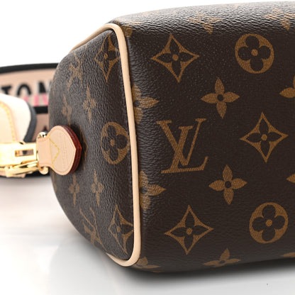 Louis Vuitton Monogram Speedy Bandouliere 20 Black 7 of 8