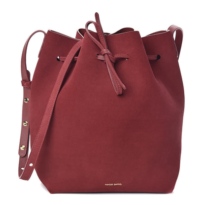 Mansur Gavriel Suede Bucket Bag Rococo 1 of 9