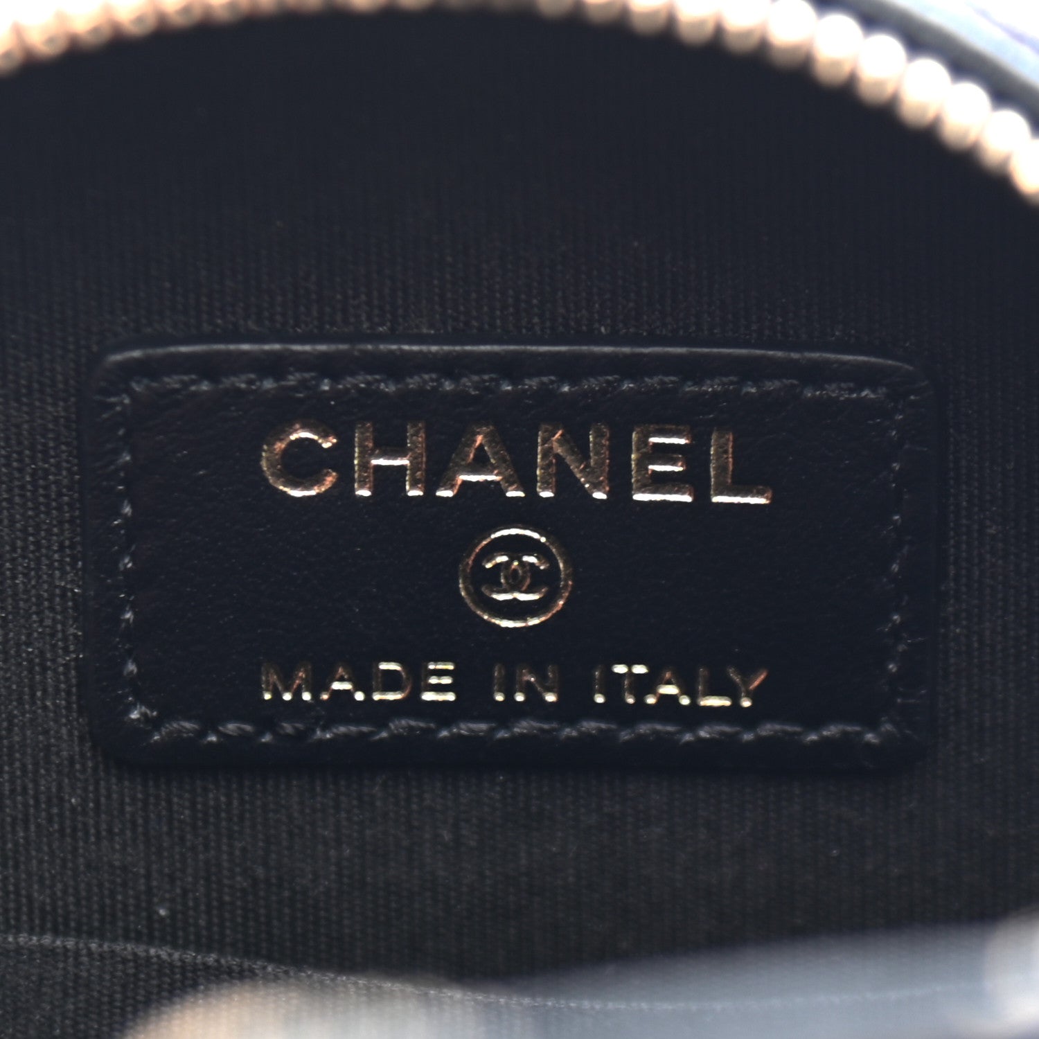 Chanel Caviar Camellia Embossed Round Clutch With Chain Black 6 of 9