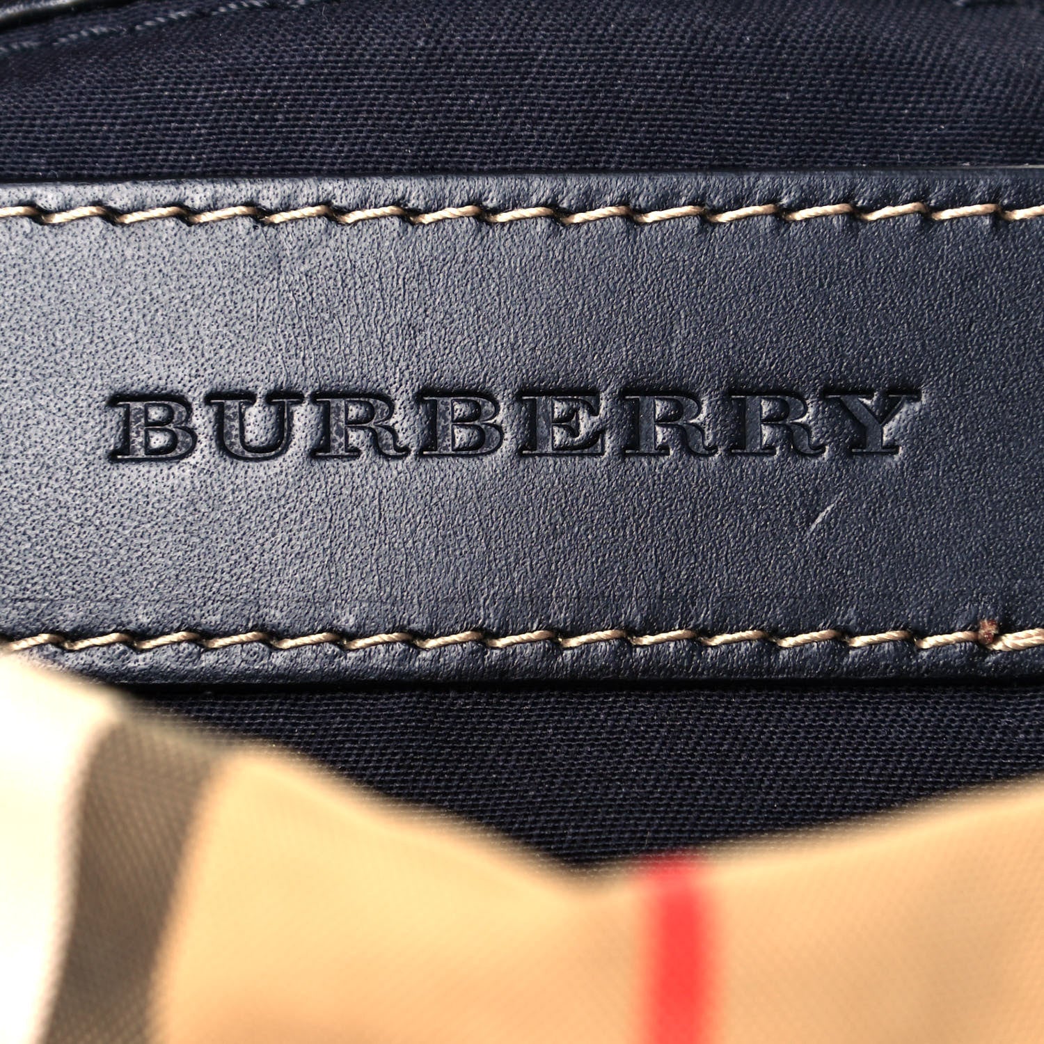 Burberry Canvas Vintage Check Medium Sailing Rucksack Backpack Antique Yellow 12 of 12