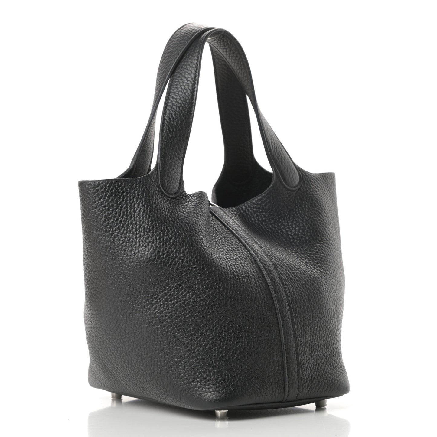 Taurillon Clemence Picotin Lock 18 PM Black