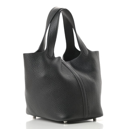 Hermes Taurillon Clemence Picotin Lock 18 PM Black 3 of 11