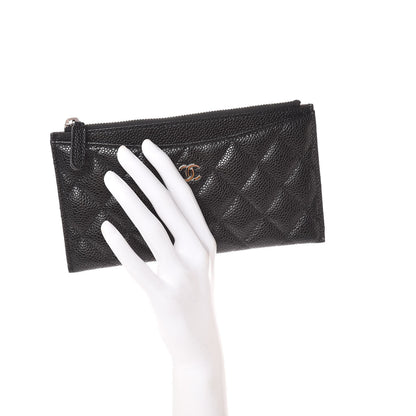 Chanel Caviar Quilted Classic Zip Pouch Black 2 of 8