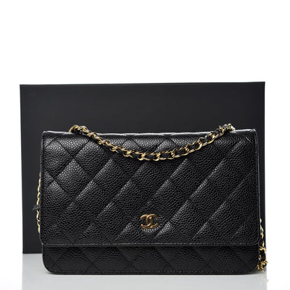 Chanel Caviar Quilted Wallet On Chain WOC Black 11 of 11