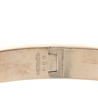 Hermes Enamel Narrow Clic Clac H Bracelet GM Rose Candeur 4 of 4