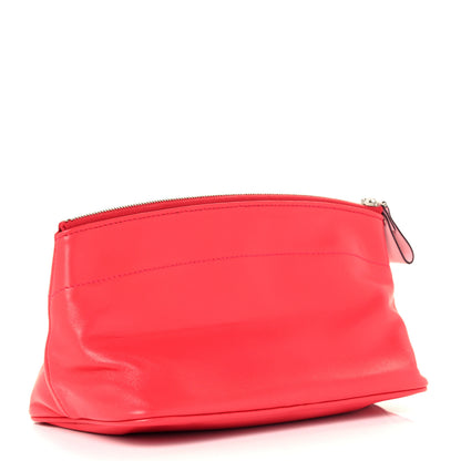 Hermes Milo Lambskin Swift Tohubohu Pouch MM Capucine Rose Sakura 3 of 8