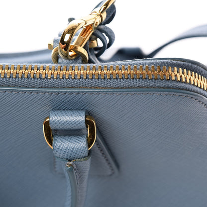 Prada Saffiano Lux Small Promenade Tote Aviazione 10 of 10