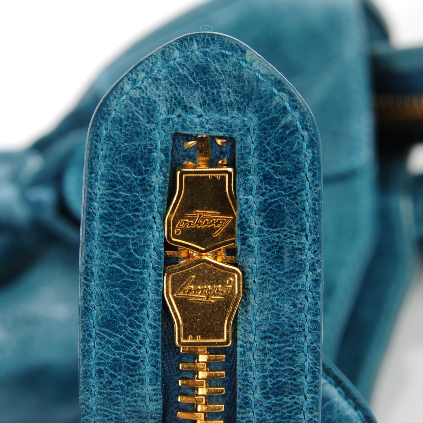Agneau Giant 21 Gold Hardware City Turquoise