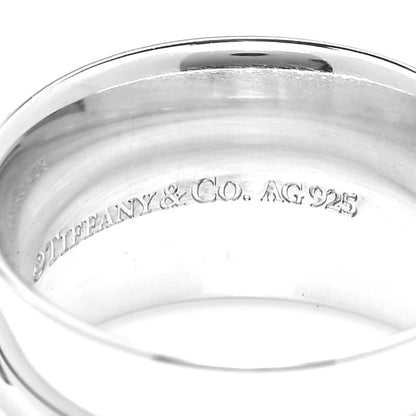 Tiffany Sterling Silver Wide 1837 Band Ring 53 6.5 4 of 5