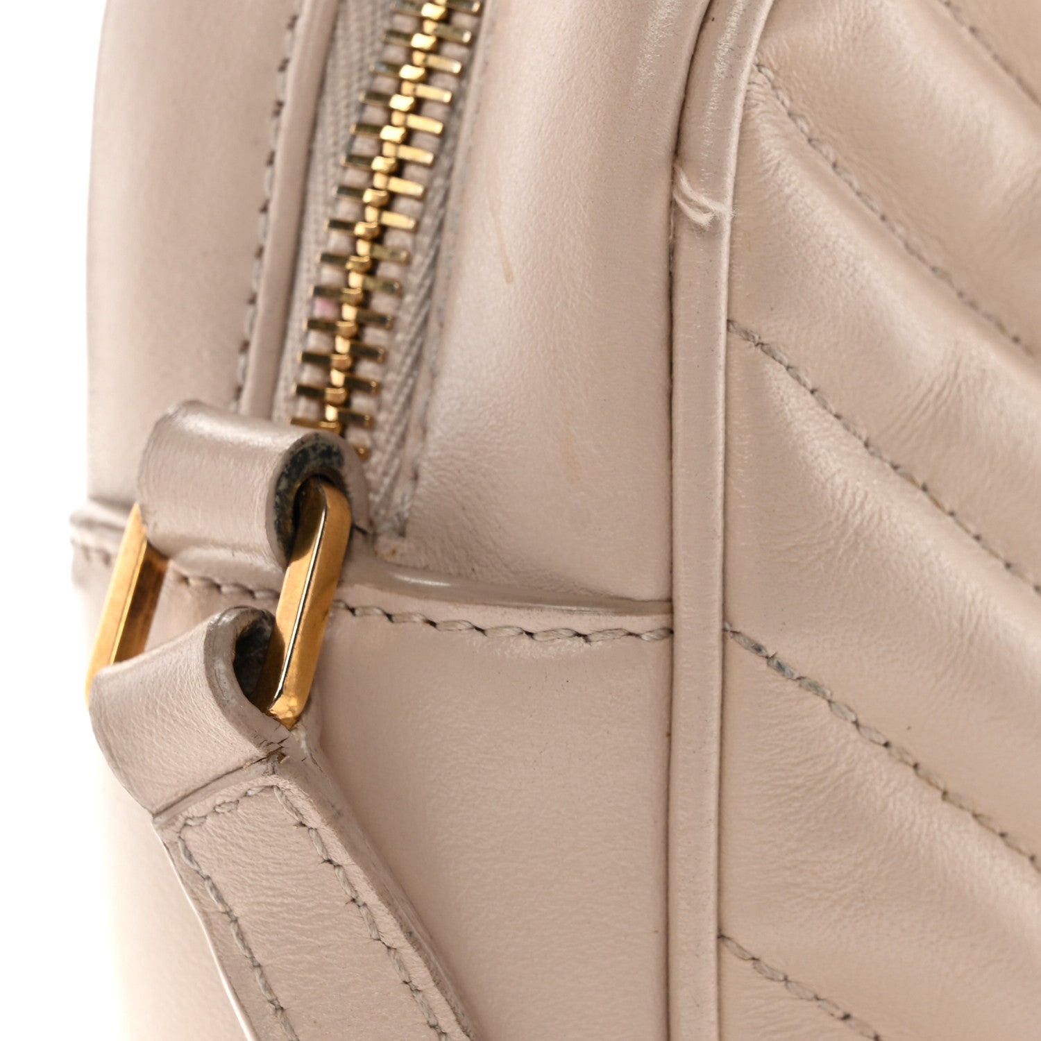 Saint Laurent Calfskin Matelasse Monogram Lou Camera Bag Light Pink 12 of 14