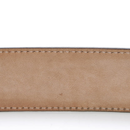 Gucci Metallic Soft Guccissima Interlocking G 40mm Belt 85 34 Champagne 8 of 11