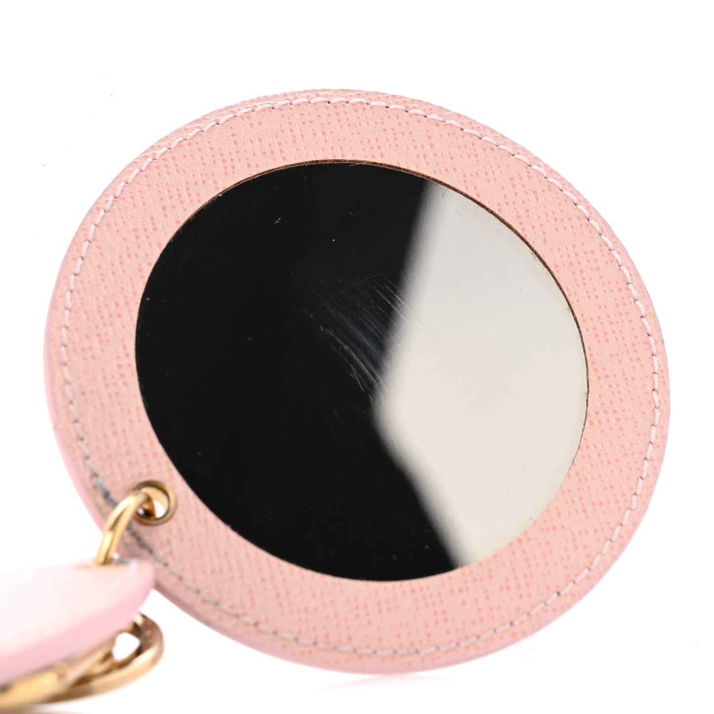 Monogram LV Mirror Bag Charm Key Holder Rose Ballerine