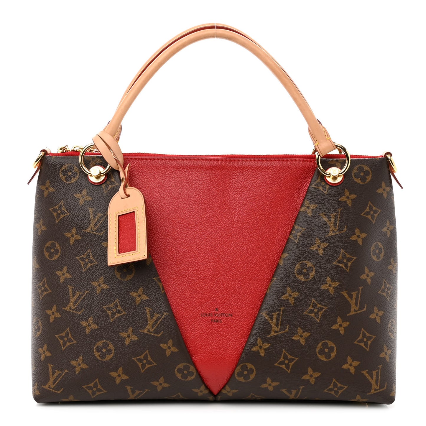 Monogram V Tote MM Cherry