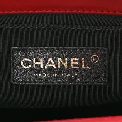 Chanel Glazed Calfskin Small Boy Flap Red 6 of 12