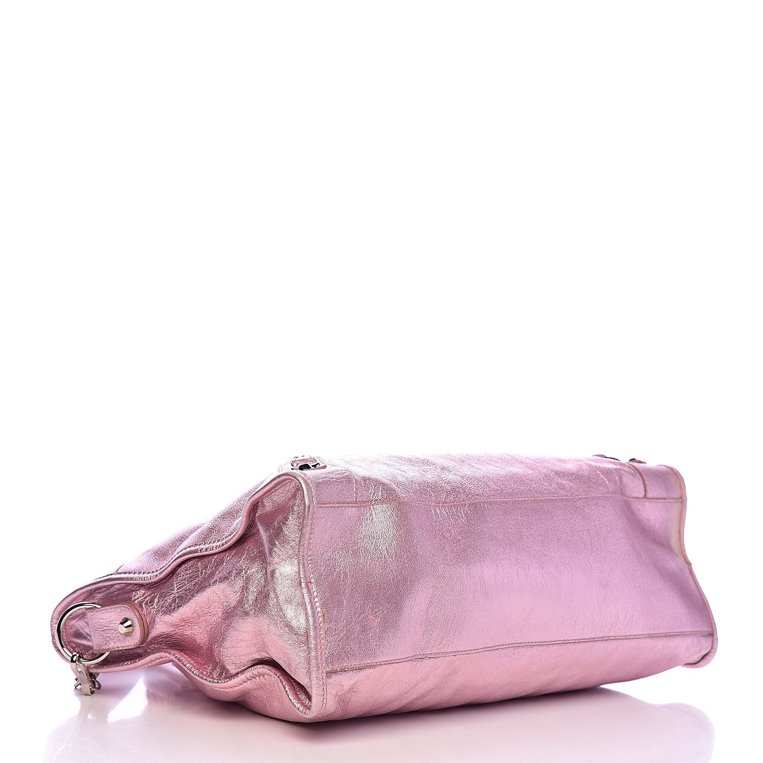 Balenciaga Metallic Agneau Classic Silver Hardware S City Sparkle Pale Rose 4 of 12