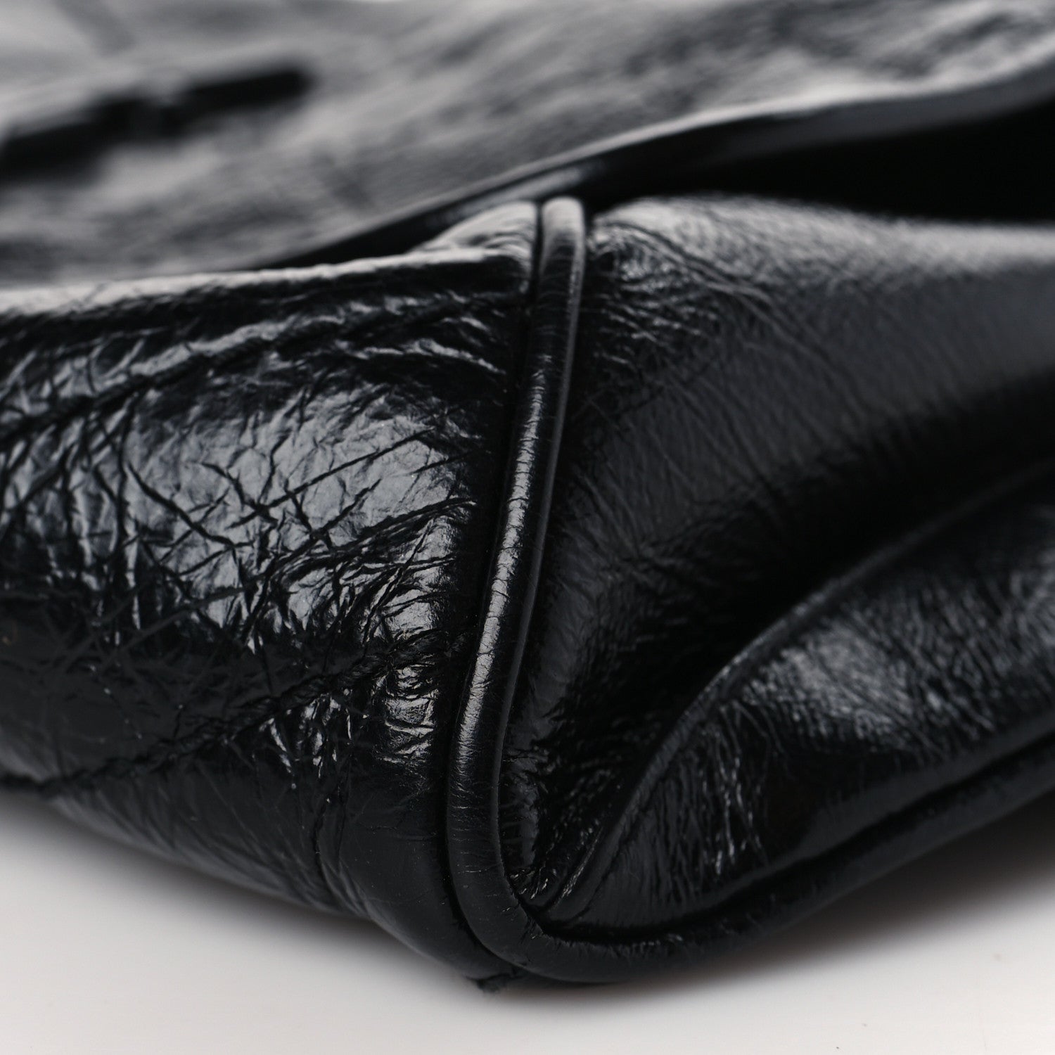 Saint Laurent Crinkled Calfskin Matelasse Monogram Niki Body Bag Black 9 of 9
