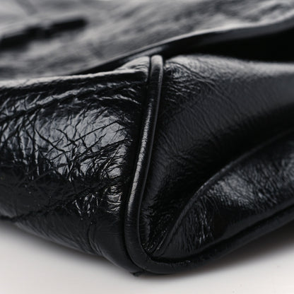 Saint Laurent Crinkled Calfskin Matelasse Monogram Niki Body Bag Black 9 of 9