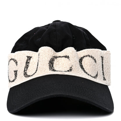 Gucci Gabardine Gucci Headband Baseball Hat 58 Black 3 of 9