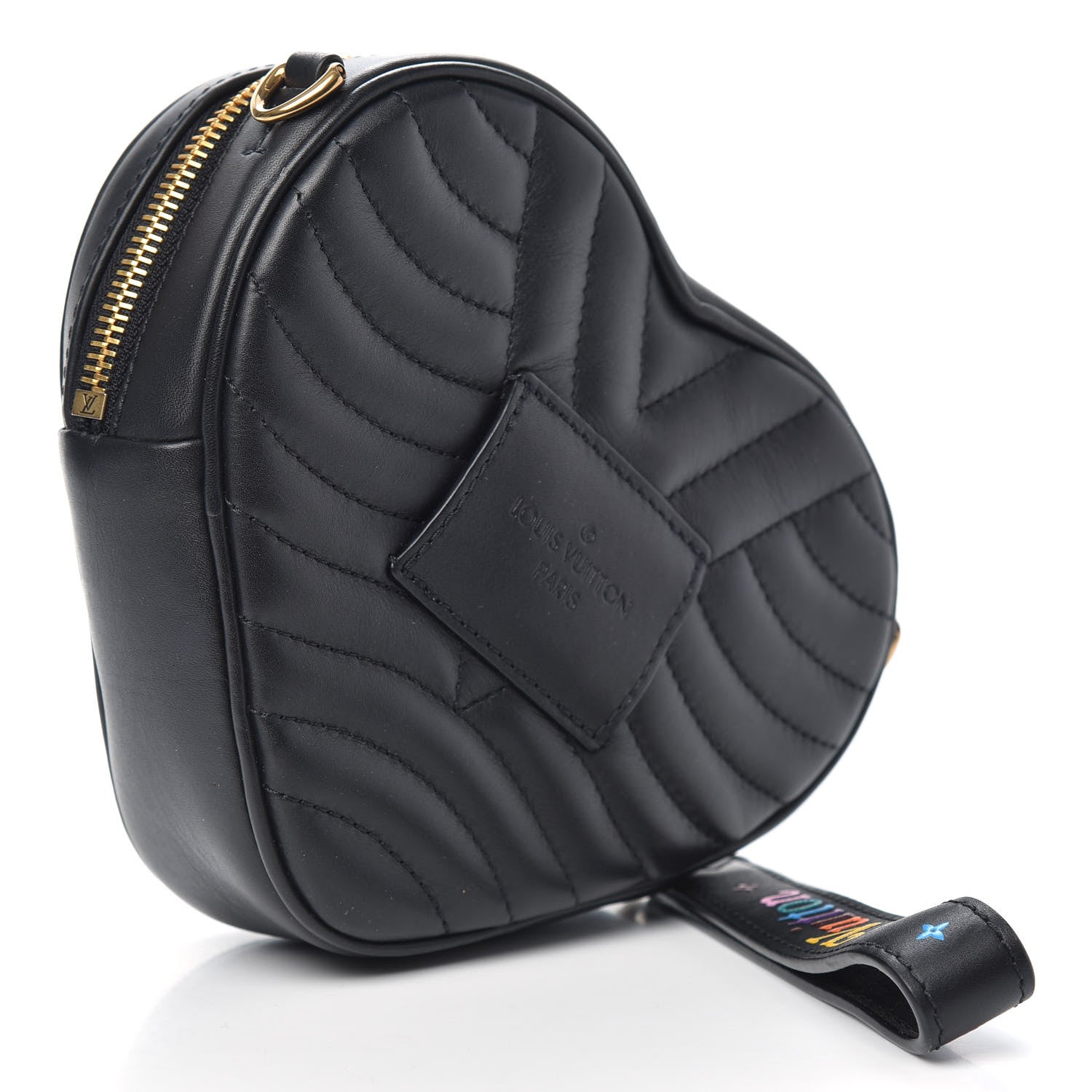 Louis Vuitton Calfskin New Wave Heart Bag Black 3 of 8