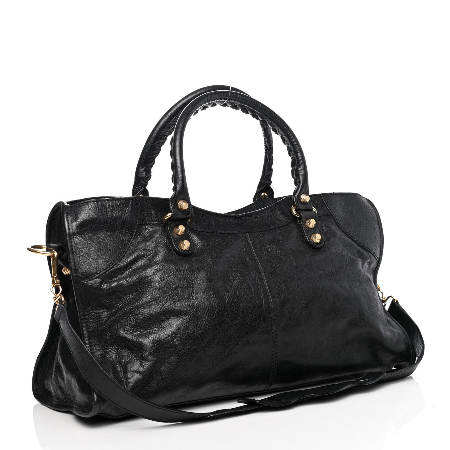 Agneau Giant 12 Gold Hardware Part Time Black