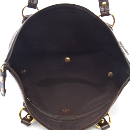 Gucci Crystal Monogram Small Babouska Tote Dark Brown 5 of 11