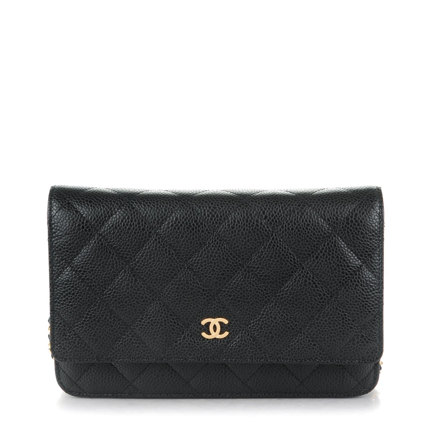 Chanel Caviar Quilted Wallet On Chain WOC Black 1 of 8