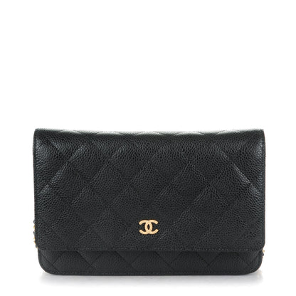 Chanel Caviar Quilted Wallet On Chain WOC Black 1 of 8