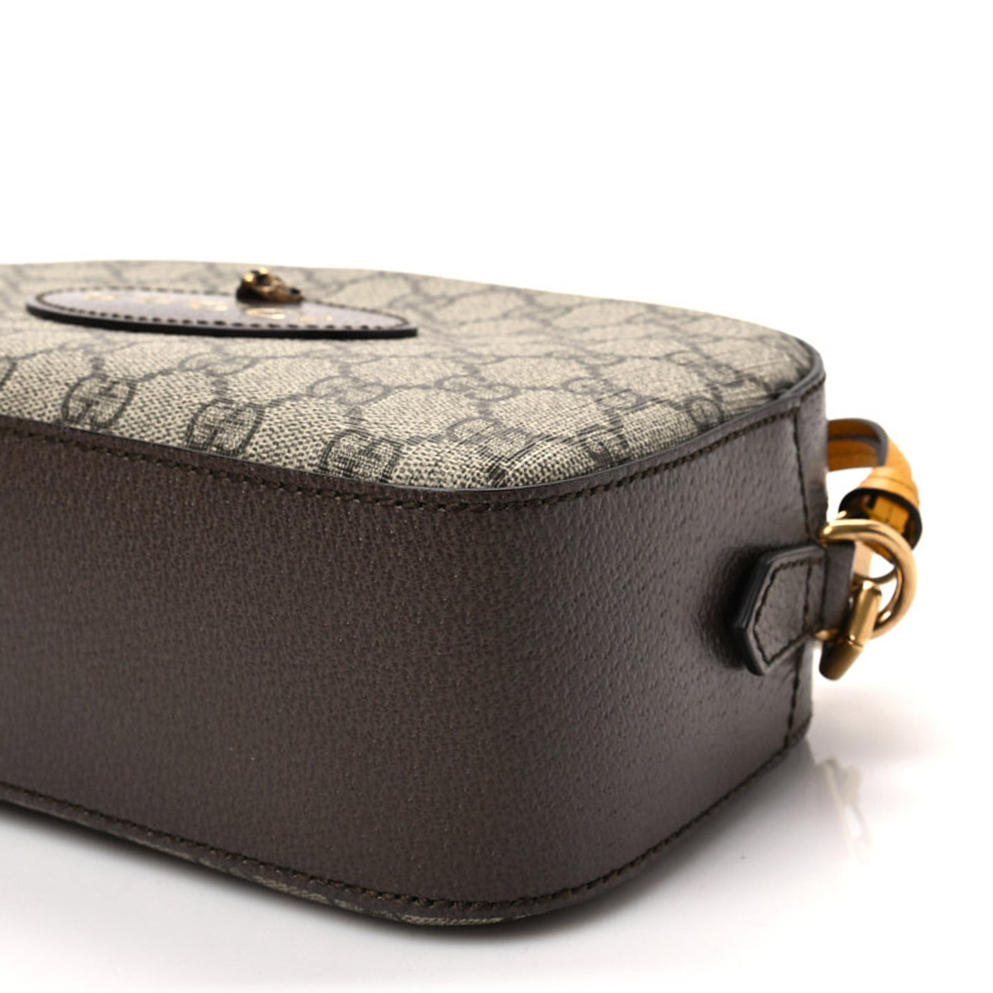 GG Supreme Monogram Web Neo Vintage Shoulder Bag Beige New Acero Crop