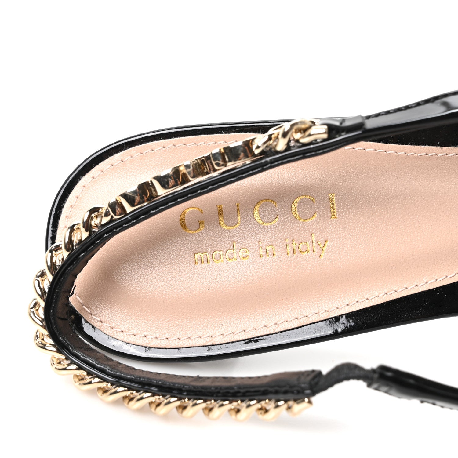 Gucci Patent Signoria 35mm Slingback Pumps 39 Black 8 of 9