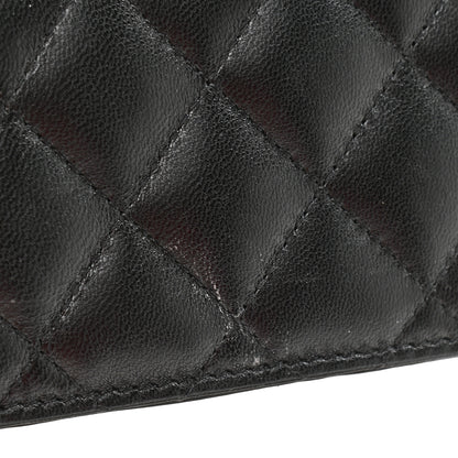 Chanel Lambskin Quilted Mini Camellia Bow Wallet On Chain WOC Black 11 of 11