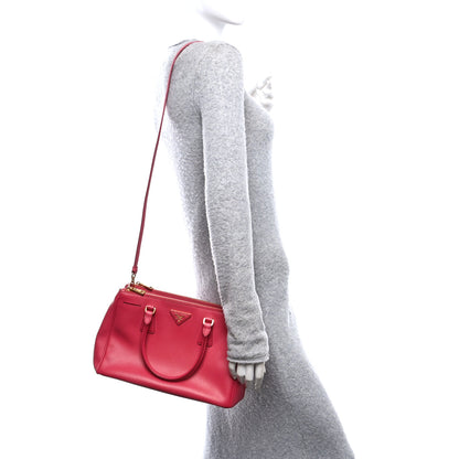 Prada Saffiano Medium Galleria Double Zip Tote Peonia 2 of 13