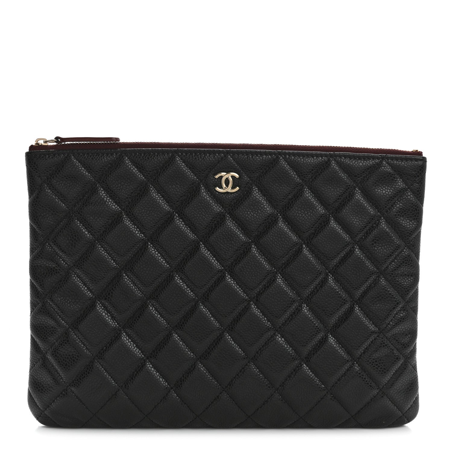 Chanel Caviar Quilted Medium Cosmetic Case Black 1 of 10