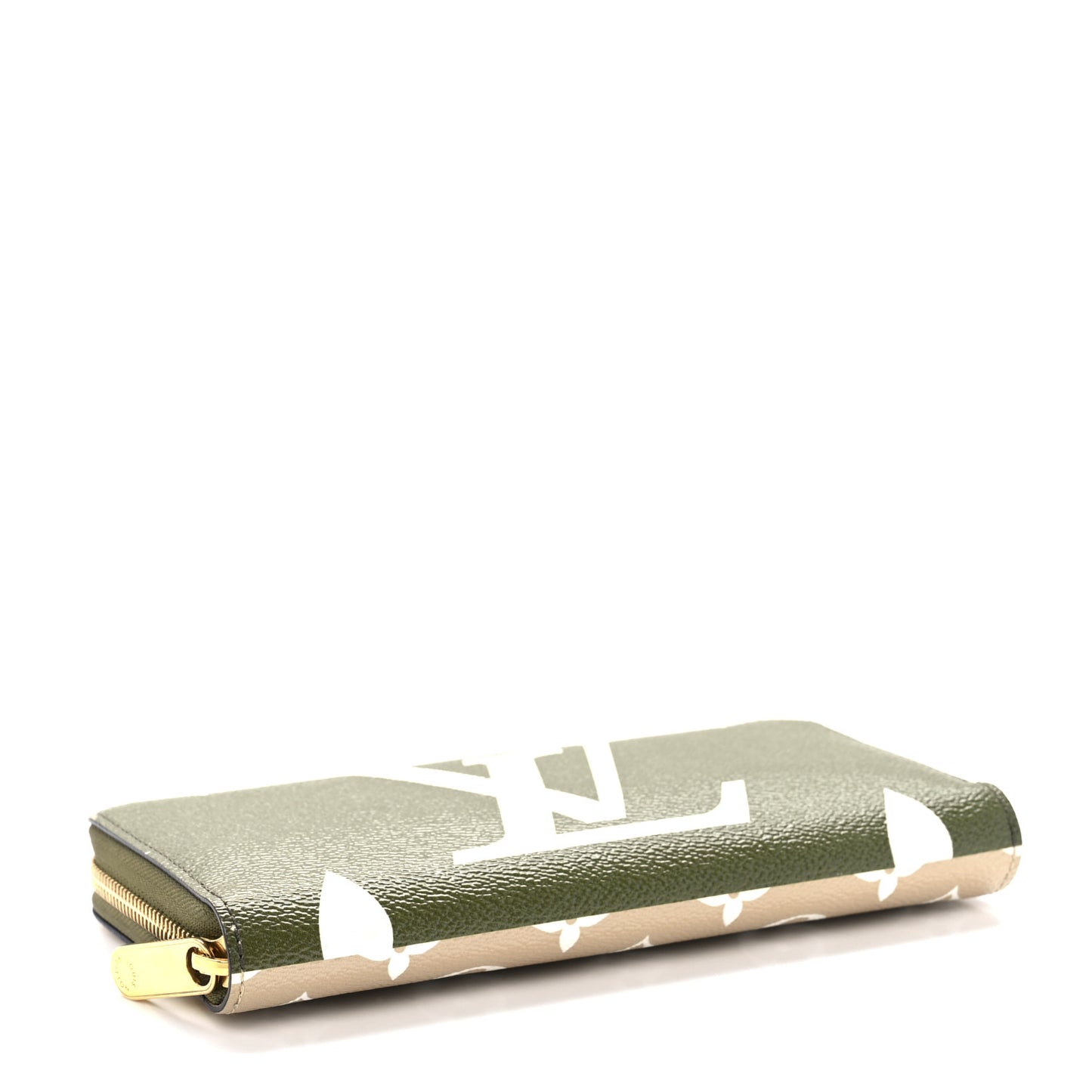 Monogram Giant Zippy Wallet Kaki White