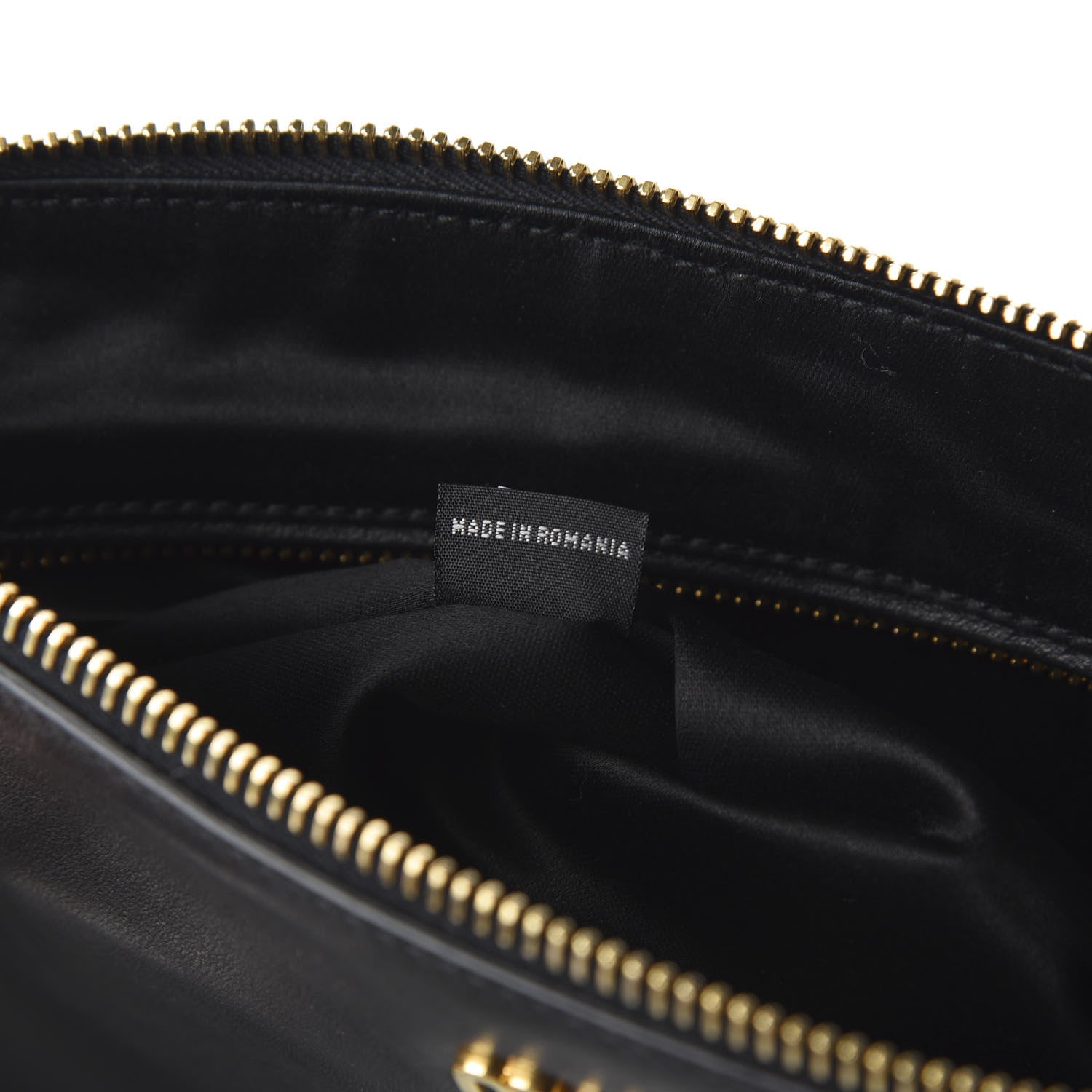 Miu Miu Soft Calf Studded Zip Pouch Black 6 of 9