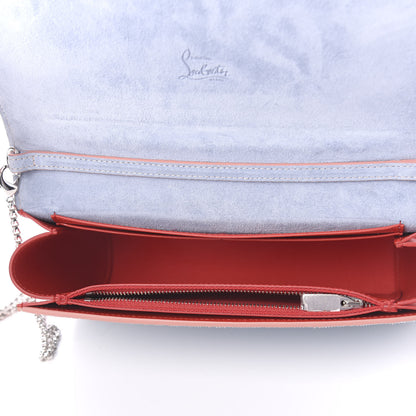 Christian Louboutin Denim Calfskin Patent Pearl Spikes Loubinthesky Paloma Clutch Paloma Blue 5 of 10