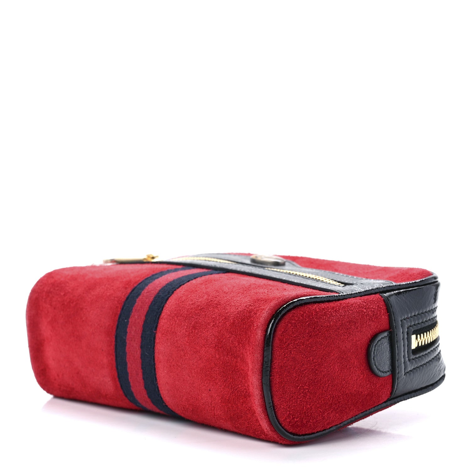 Gucci Suede Small Ophidia Belt Bag Hibiscus Red 9 of 11