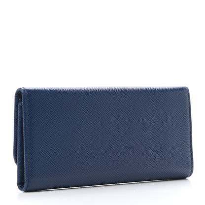 Prada Saffiano Metal 6 Key Holder Bleuette 2 of 4