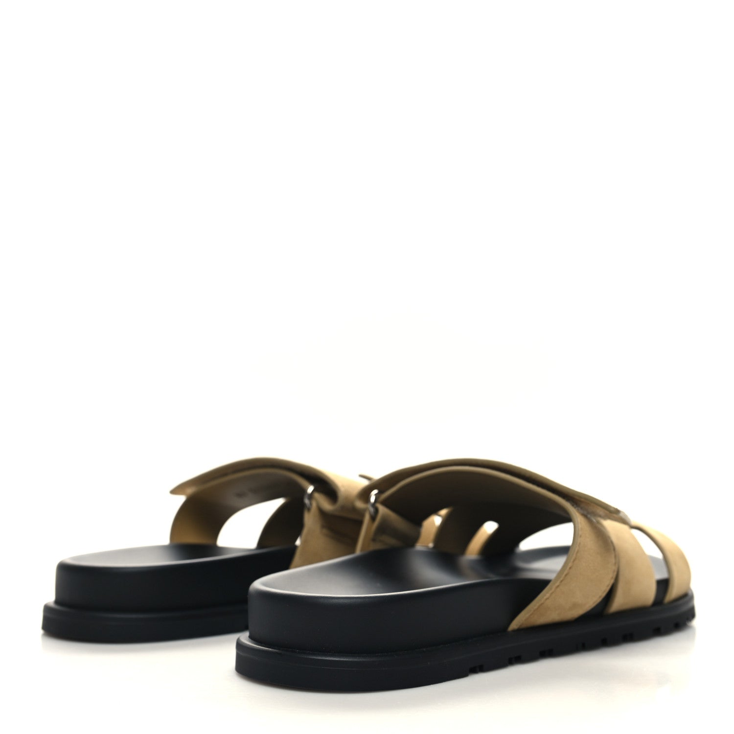 Hermes Suede Goatskin Mens Chypre Sandals 42 Beige Argile 4 of 8