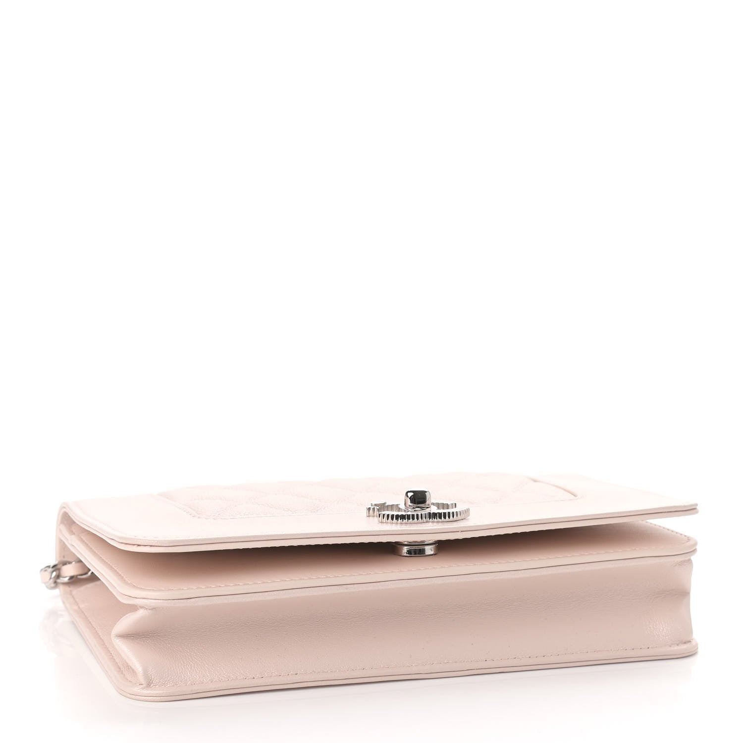 Chanel Caviar Quilted Vintage Mademoiselle Wallet On Chain WOC Beige 4 of 10