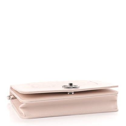 Chanel Caviar Quilted Vintage Mademoiselle Wallet On Chain WOC Beige 4 of 10