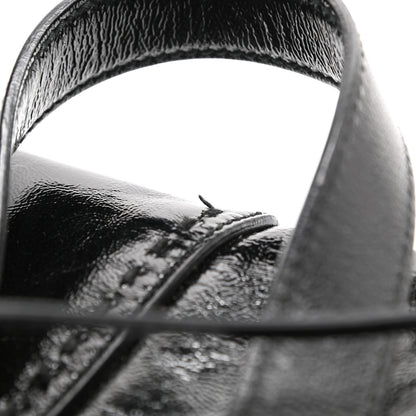 Saint Laurent Textured Patent Calfskin Medium Muse Black 19 of 20