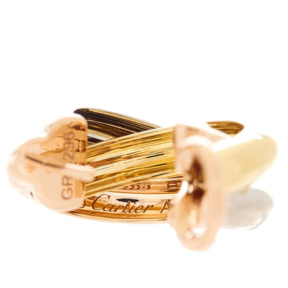 Cartier 18K Pink Yellow White Gold Small Trinity Earrings 4 of 7
