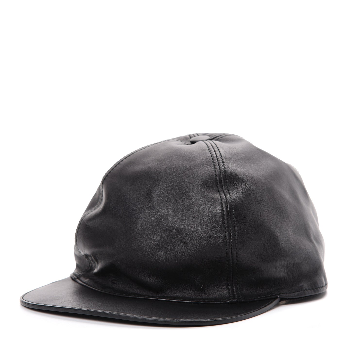 Nappa Charlotte Baseball Hat XS Black