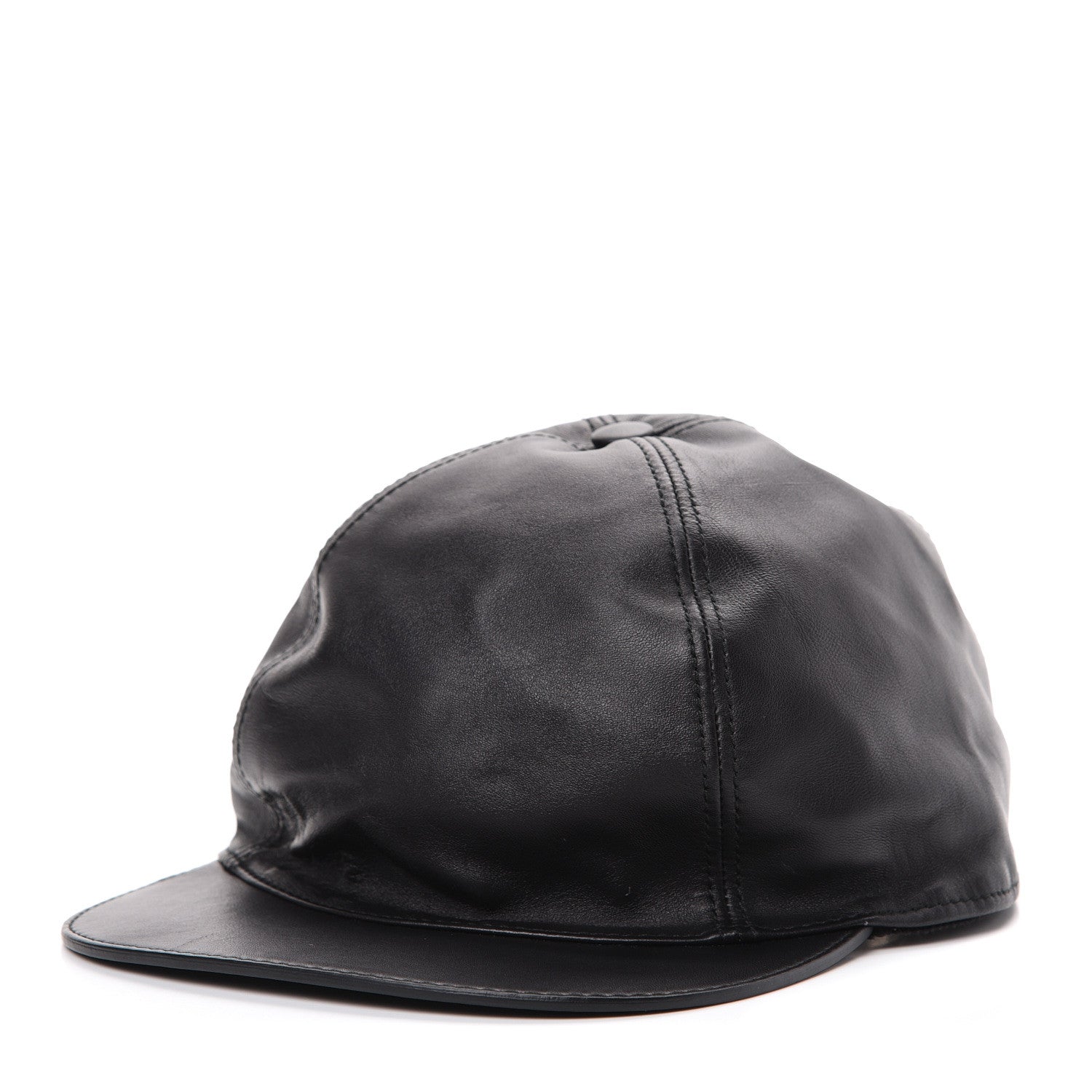 Gucci Nappa Charlotte Baseball Hat XS Black 1 of 7