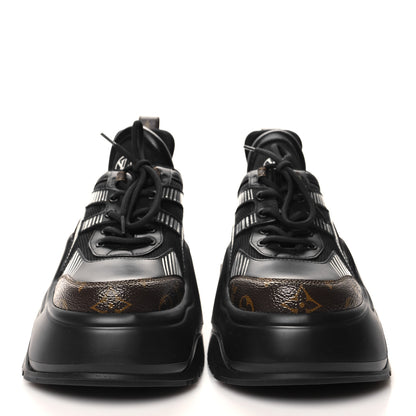 Louis Vuitton Calfskin Monogram LV Archlight 2.0 Platform Sneakers 39 Black 2 of 8
