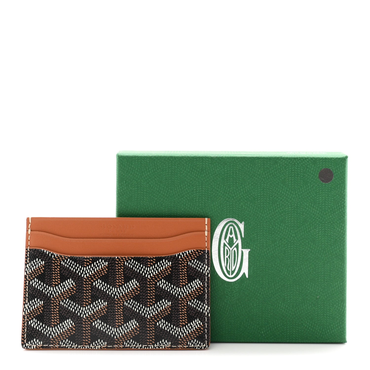 Goyard Goyardine Saint Sulpice Card Holder Black Gold 7 of 7