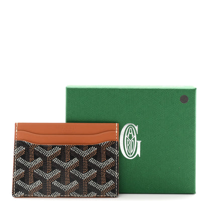 Goyard Goyardine Saint Sulpice Card Holder Black Gold 7 of 7